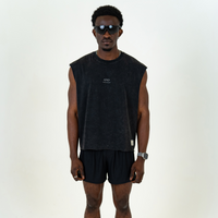 CROPPED TANK / WASHED BLACK