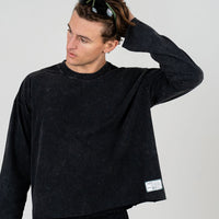 LONG SLEEVE / WASHED BLACK
