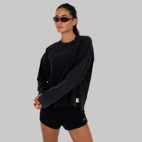 LONG SLEEVE / WASHED BLACK