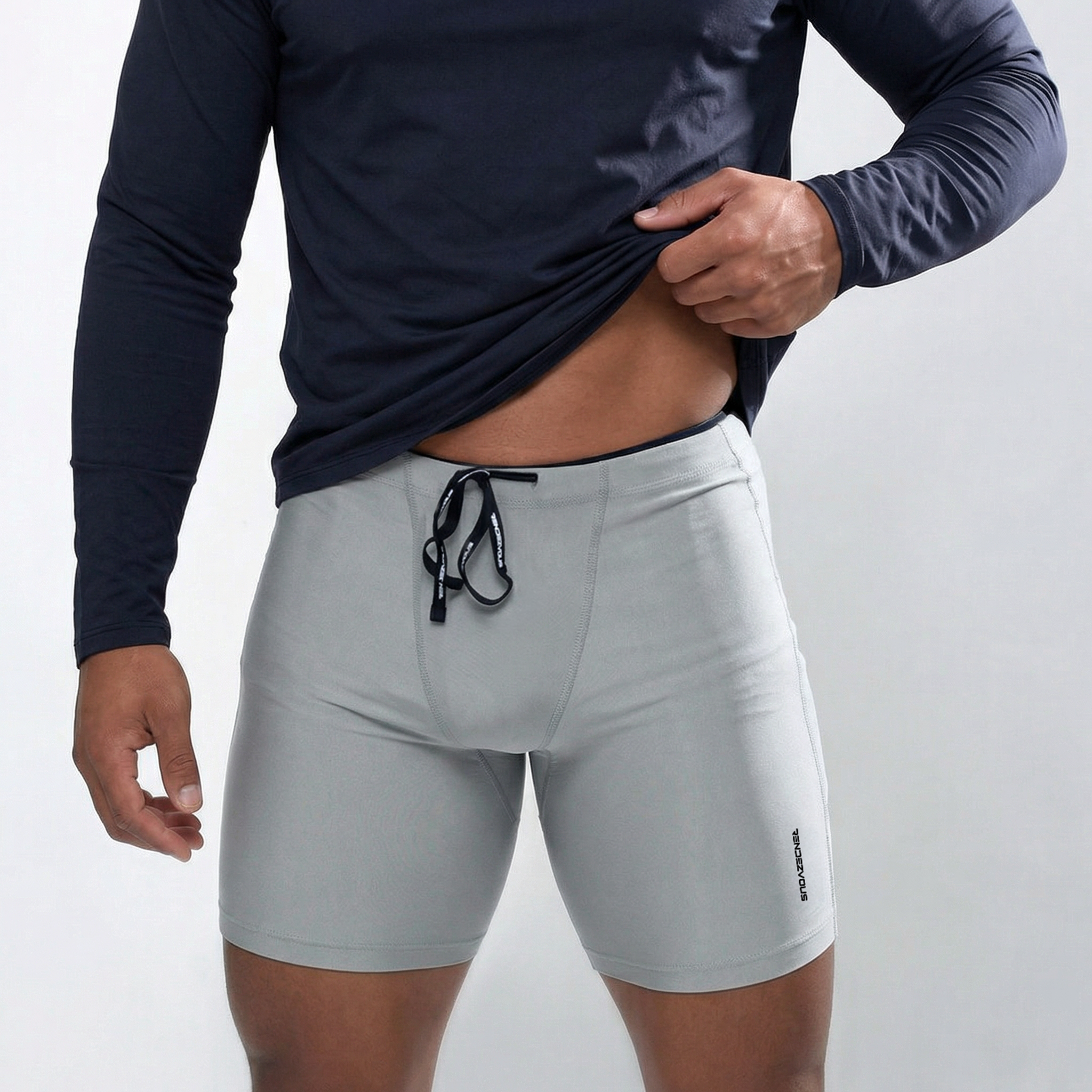MENS HALF TIGHTS (GREY)