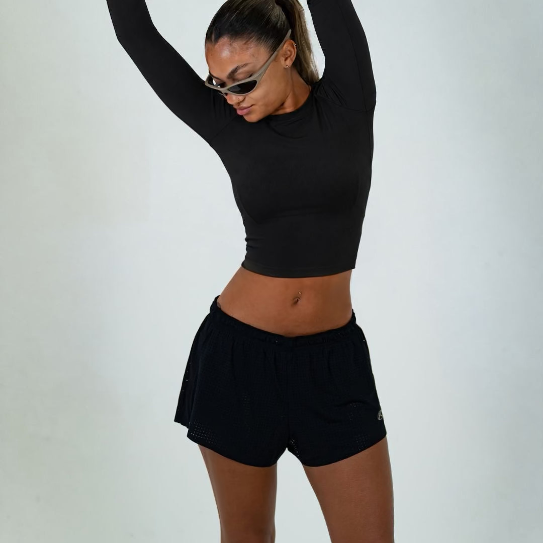 WOMENS FLOW SHORTS / BLACK