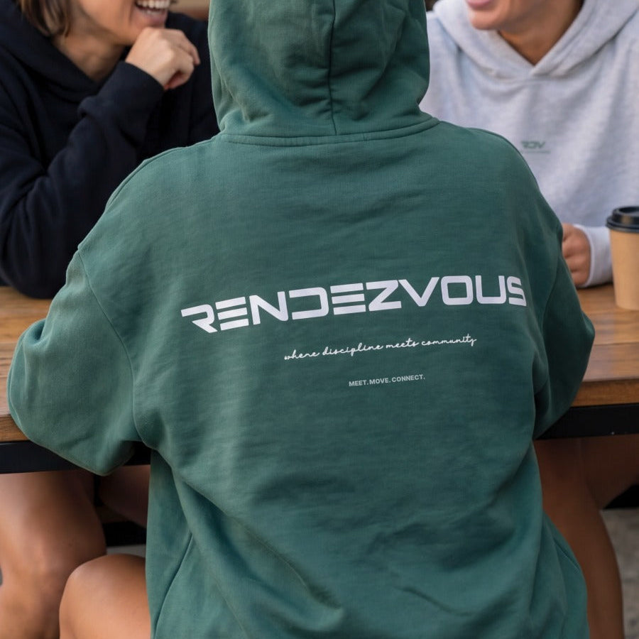 OVERSIZED MOSS HOODIE – RENDEZVOUS