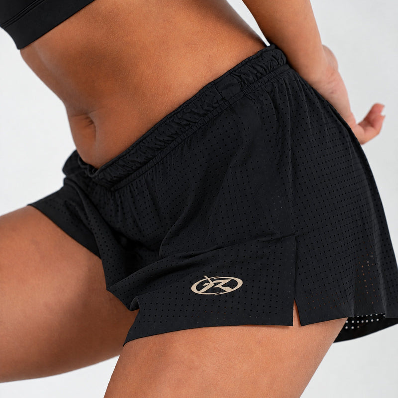 WOMENS FLOW SHORTS / BLACK